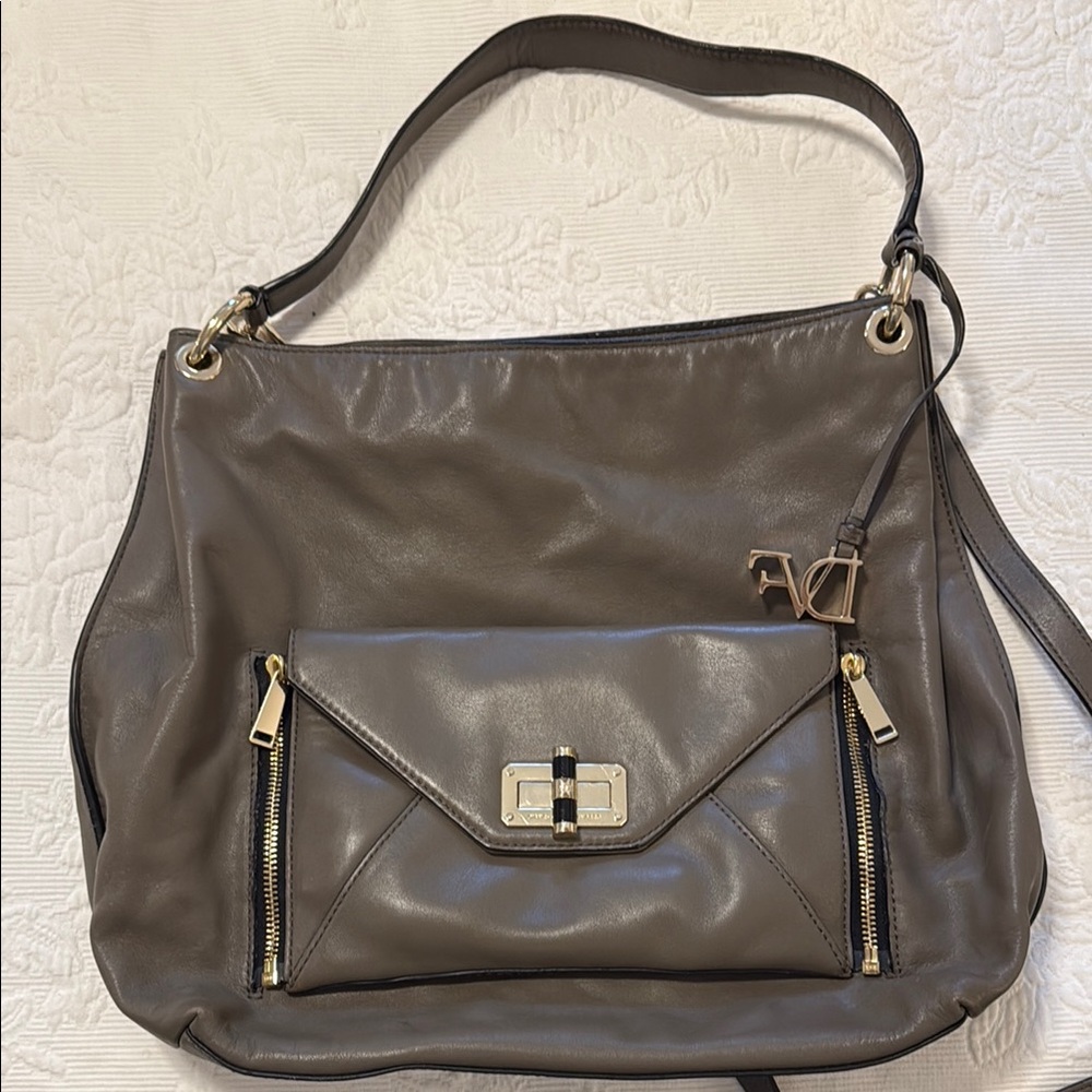 DVF Shoulder Bag with zip off clutch